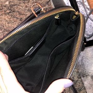 Chocolate brown small crossbody coach bag